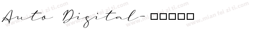 Auto Digital字体转换